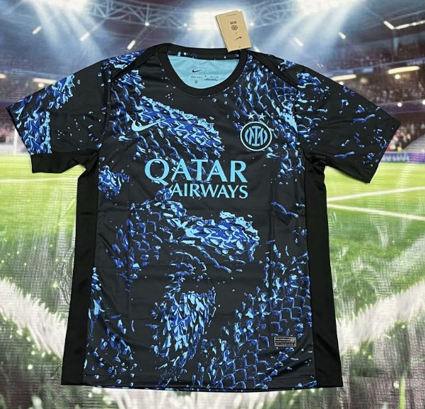AAA Quality Inter Milan 25/26 Training Black/Blue Soccer Jersey